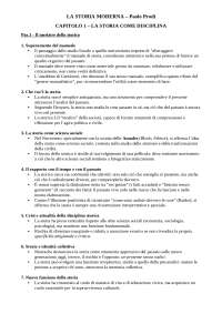 Riassunto "La storia moderna" di Prodi