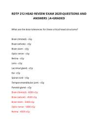 RDTP 212 HEAD REVIEW EXAM 2025\QUESTIONS AND ANSWERS |A+GRADED