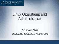 CIT 315 Installing Software Packages