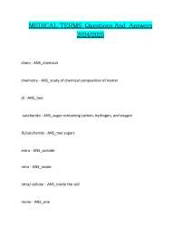 Medical Terms Questions And Answers