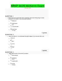 NRNP 6635 Midterm Exam (Version-2, 100 Q & A, Latest-2025) / NRNP6635 Midterm Exam: Walden