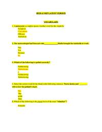 HESI A2 2021 LATEST VERSION, ANATOMY AND PHYSIOLOGY, VOCABULARY, READING COMPREHENSION, GR