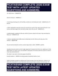 PICAT/ASVAB Exam Prep 2025: Questions and Answers