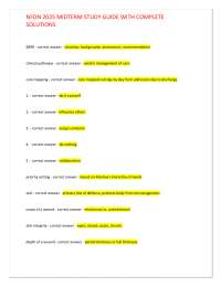 Nursing Fundamentals: Comprehensive Study Guide for NFDN 2025 Midterm