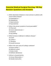 Comprehensive Revision Questions for Critical Care Nursing: Essential Concepts and Clinica
