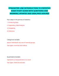 Statistics Exam Study Guide: Key Concepts & Questions