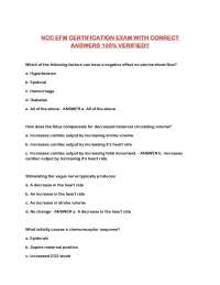 NCC EFM CERTIFICATION EXAM WITH CORRECT ANSWERS 100% VERIFIED!!