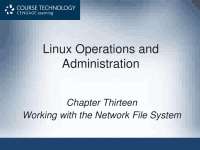 CIT 315 Working with the Network File System