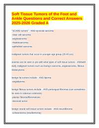 Soft Tissue Tumors of the Foot and Ankle Q & A 2025-2026 Graded A