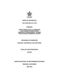 modulos integrados en evidencia adso