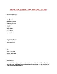 EXS 315 FINAL EXAM WITH 100% VERIFIED SOLUTIONS!!