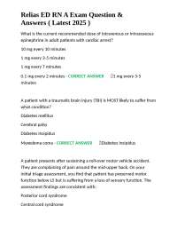 Relias ED RN A Exam Question & Answers ( Latest 2025 )
