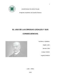 EL USO DE LAS DROGAS LEGALES Y SUS CONSECUENCIAS