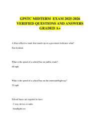 GPSTC MIDTERM  EXAM 2025-2026 VERIFIED QUESTIONS AND ANSWERS GRADED A+