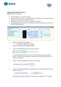 teoría de colas- investigación operativa