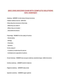 (BSC 2085) BSC2085 EXAM WITH COMPLETE SOLUTIONS 100% VERIFIED!!