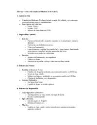 informe tecnico del estado del minibus victory