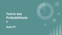 Teoria das probabilidades