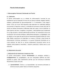 Parche Anticonceptivo – Informe Técnico y Educativo