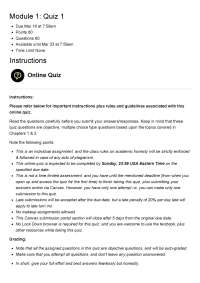 MCY 660 Module 1  Quiz 1  Risk Management_ Complete Questions and Answers (updated 2025)