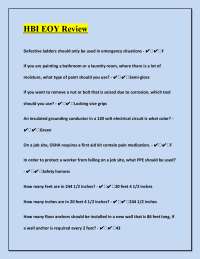 HBI EOY Review Proven Practice Questions & Expert Solutions