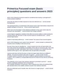 Primerica Focused exam (basic principles) questions and answers 2023.docx