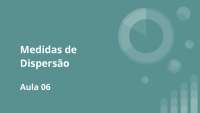 Medidas de Dispersão
