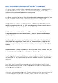 Health Promotion and Disease Prevention Exam with Correct Answers.odt