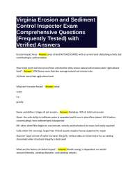 Erosion and Sediment Control Inspector Exam: Comprehensive Q&A