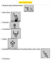 NFHS Football Signals