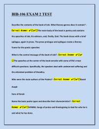 BIB-106 EXAM 2 TEST Definitive Exam Guide: Questions, Answers & Winning Strategies