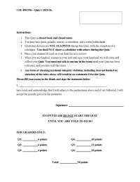 CSE490-590 Quiz 1 2025 Quiz 1 – V2| Answered 2025/2026.