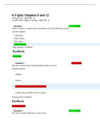 PSY310 6-3 Quiz Chapters 9 and 11| Complete Questions answers Latest summer 2025/26.
