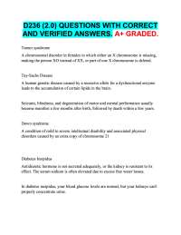 D236 (2.0) QUESTIONS WITH CORRECT  AND VERIFIED ANSWERS. A+ GRADED.
