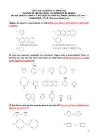 Exercícios de orgânica