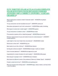 FCTC WRITTEN EXAM ACTUAL EXAM COMPLETE EXAM QUESTIONS WITH DETAILED VERIFIED ANSWERS