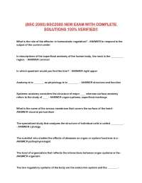 (BSC 2085) BSC2085 NEW EXAM WITH COMPLETE SOLUTIONS 100% VERIFIED!!