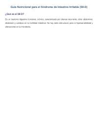 Explicación de síndrome de intestino corto