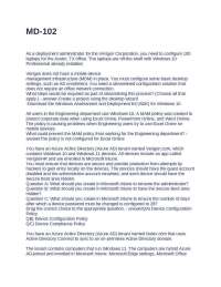 MD-102 QUESTIONS AND ANSWERS FULLY SOLVED