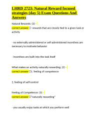 Natural Reward Strategies: Exam Q&A for Enhanced Motivation