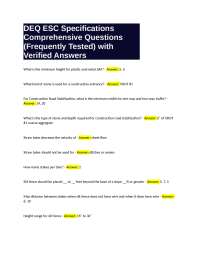 DEQ ESC Specifications: Comprehensive Q&A on Construction Site BMPs