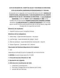 ACT SAFETY SECURITY COMITE