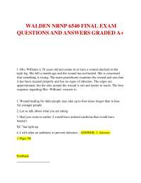 WALDEN .NRNP .6540 .FINAL .EXAM .QUESTIONS .AND .ANSWERS .GRADED .A+