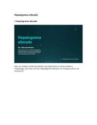 HEPATOGRAMA ALTERADO