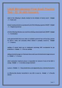 LSUE Microbiology Final Exam Practice Test Dr. Al with Answers.