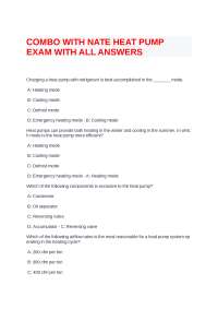 COMBO WITH NATE HEAT PUMP EXAM WITH ALL ANSWERS.