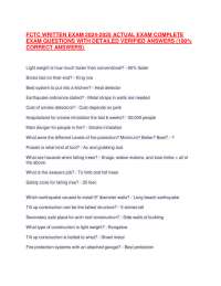 FCTC WRITTEN EXAM 2024-2025 ACTUAL EXAM COMPLETE EXAM QUESTIONS WITH DETAILED ANSWERS