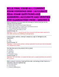 RCLS FINAL EXAM ALL CURRENT  EXAM VERSIONS 2025  | ACCURATE  REAL EXAM QUESTIONS
