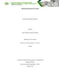 INFORME PLANEACION DE ECUACION