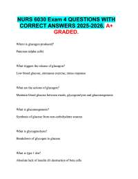 NURS 6030 Exam 4 QUESTIONS WITH  CORRECT ANSWERS 2025-2026. A+  GRADED.